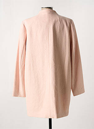 Manteau long coupe droite sans capuche rose BRANDTEX femme