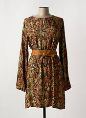 Robe mi-longue marron VICTORIA pour femme seconde vue