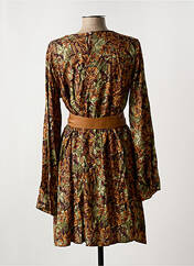 Robe mi-longue marron VICTORIA pour femme seconde vue