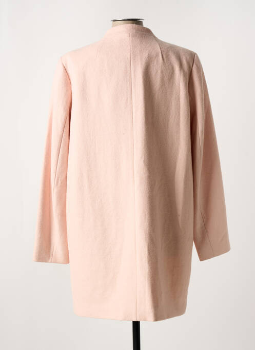 Manteau long rose BRANDTEX pour femme