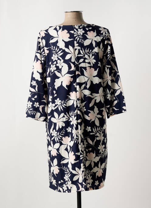 Robe mi-longue bleu VICTORIA pour femme