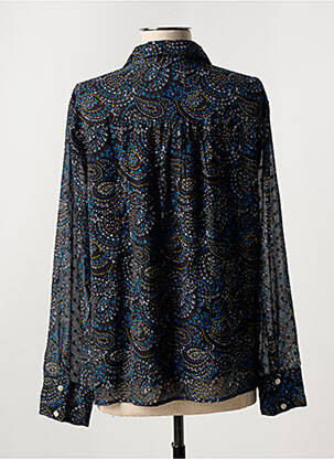 Chemisier tissage crêpe manches longues noir LA FIANCÉE femme