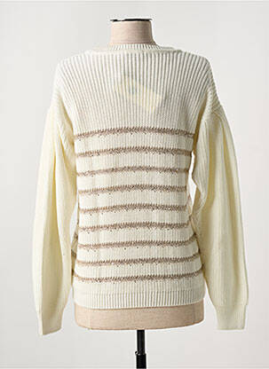 Pull stretch manches longues beige MORE & MORE femme
