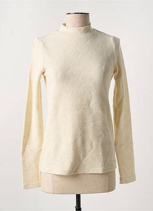Top stretch manches longues beige AIME femme