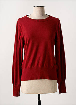 Pull stretch manches longues rouge MORE & MORE femme