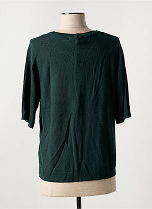 Pull stretch manches courtes vert SUZA femme