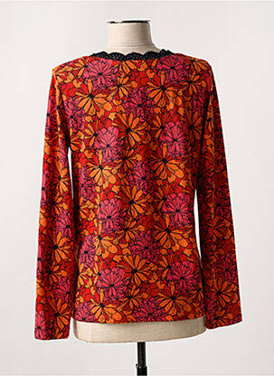 Pull coupe cintrée manches longues orange LA FIANCÉE femme