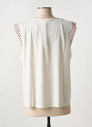T-shirt stretch manches courtes beige JULIE GUERLANDE femme