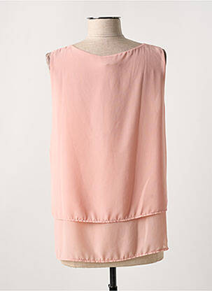 Blouse légère et transparente sans manche rose VICTORIA femme
