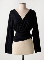 Gilet cache-cœur noir PRINCESSE NOMADE pour femme seconde vue