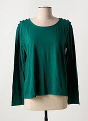 T-shirt vert PRINCESSE NOMADE pour femme seconde vue