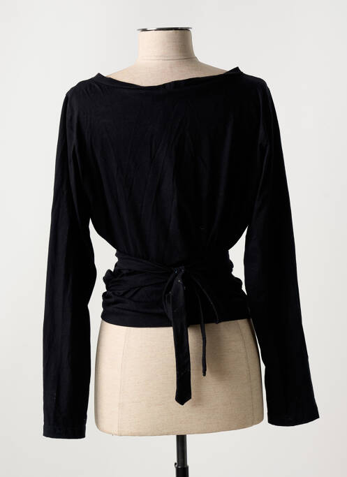 Gilet cache-cœur noir PRINCESSE NOMADE pour femme