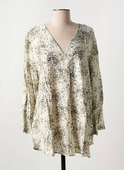 Tunique manches longues beige CHRISTY pour femme