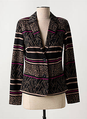 Veste casual epaulette noir BRANDTEX femme
