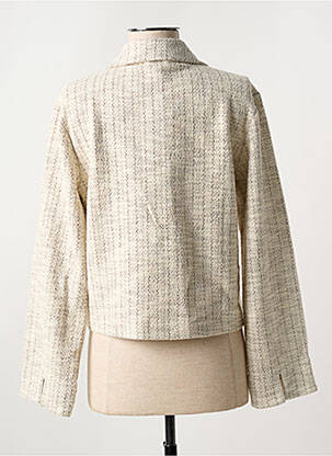 Veste casual coupe droite beige GARCIA femme