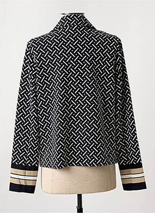 Veste casual col tailleur noir SUZA femme