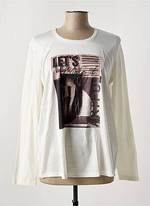 T-shirt manches longues manches longues blanc SUZA femme