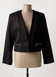 Veste chic col rond noir PAUSE CAFE femme