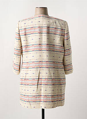 Veste casual col rond beige BARILOCHE femme
