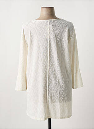 Tunique manches longues col v blanc 2W PARIS femme