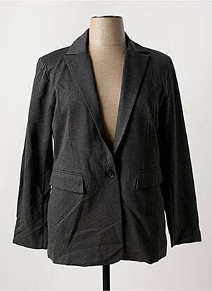 Veste casual col tailleur gris SUZA femme