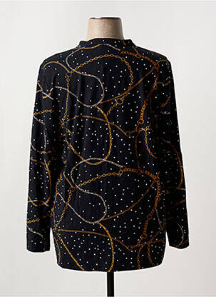 Blouse imprimé fantaisie manches longues noir BRANDTEX femme