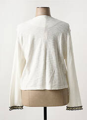 Gilet manches longues blanc SIGNE NATURE pour femme seconde vue