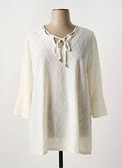 Tunique manches longues blanc 2W PARIS pour femme seconde vue