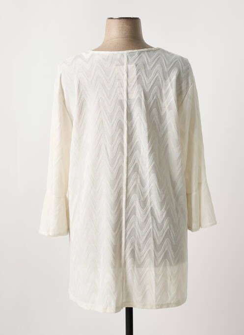 Tunique manches longues col v blanc 2W PARIS femme