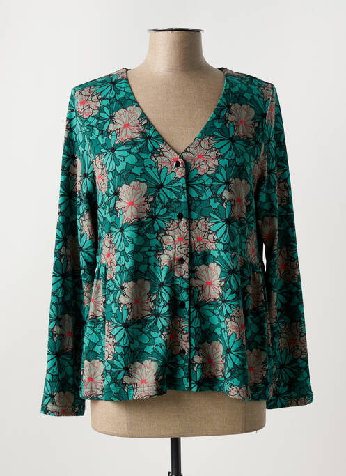 Gilet manches longues vert LA FIANCÉE pour femme