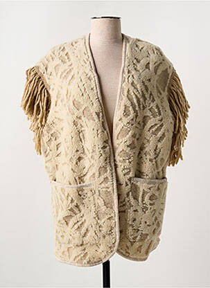 Veste casual coupe droite beige AIME femme