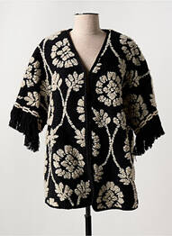 Veste casual coupe droite noir AIME femme