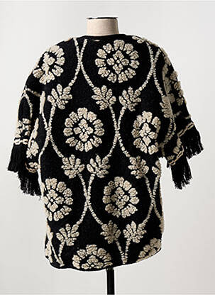 Veste casual coupe droite noir AIME femme