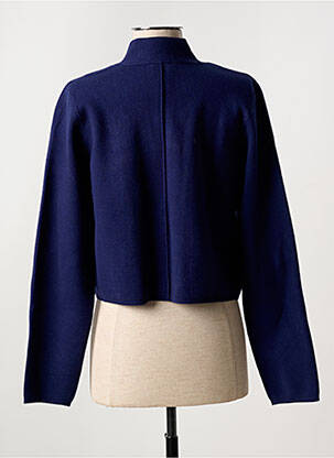 Gilet manches longues col v bleu LA FIANCÉE femme