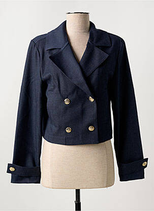 Veste casual col tailleur bleu MORE & MORE femme