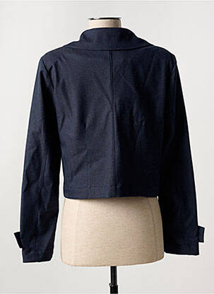 Veste casual col tailleur bleu MORE & MORE femme