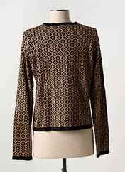 Gilet manches longues marron MORE & MORE pour femme seconde vue