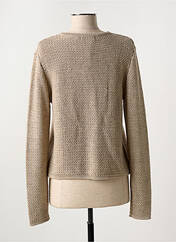 Gilet manches longues marron SIGNE NATURE pour femme seconde vue