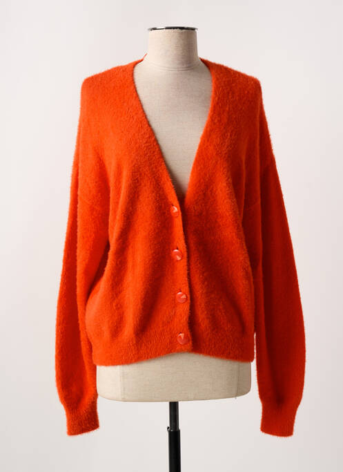 Gilet manches longues orange GARCIA pour femme