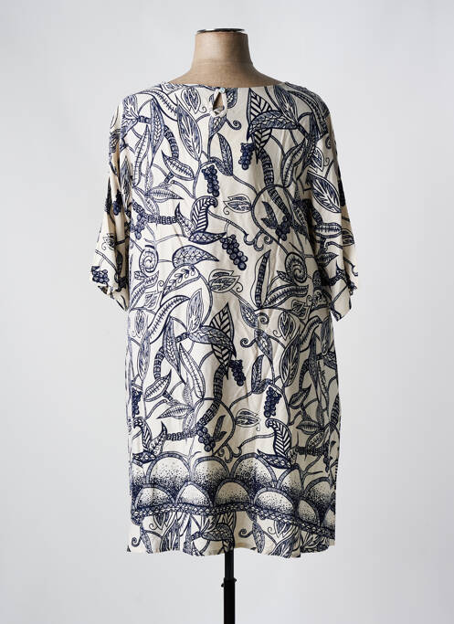 Robe mi-longue bleu ORIENTIQUE NATURALLY pour femme