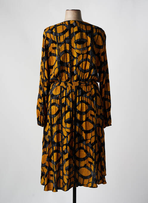 Robe mi-longue jaune YEST pour femme