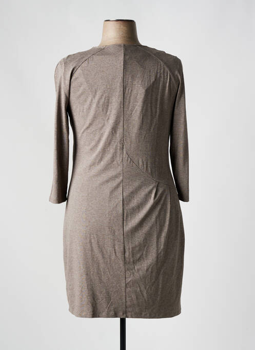 Robe mi-longue marron DIVAS pour femme