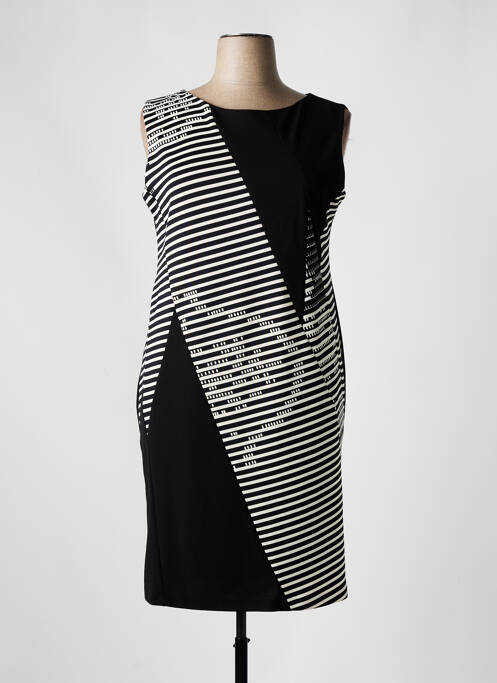 Robe mi-longue noir TINTA STYLE pour femme