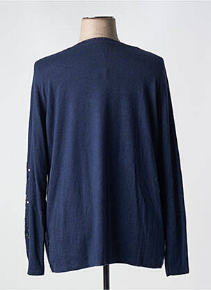 Pull col v manches longues bleu C'MELODIE femme