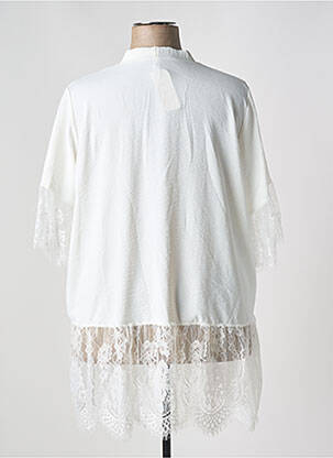 Tunique manches longues tissage crêpe blanc NEW COLLECTION femme