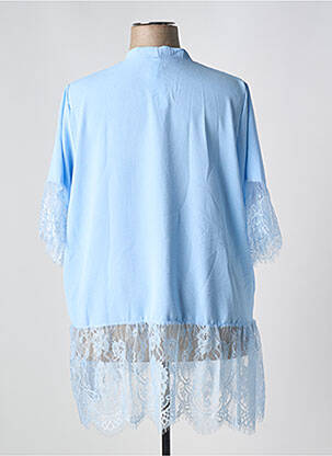 Tunique manches longues tissage crêpe bleu NEW COLLECTION femme