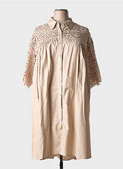 Robe mi-longue beige BUBBLEE pour femme seconde vue