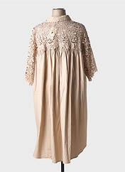 Robe mi-longue beige BUBBLEE pour femme seconde vue