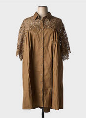 Robe mi-longue marron BUBBLEE pour femme seconde vue