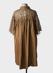 Robe mi-longue marron BUBBLEE pour femme seconde vue